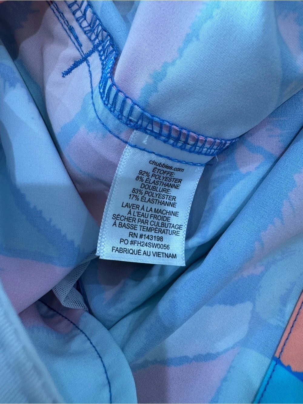 Chubbies The Oceansides 5.5” Classic Swim Trunks Medium Tropical NWT